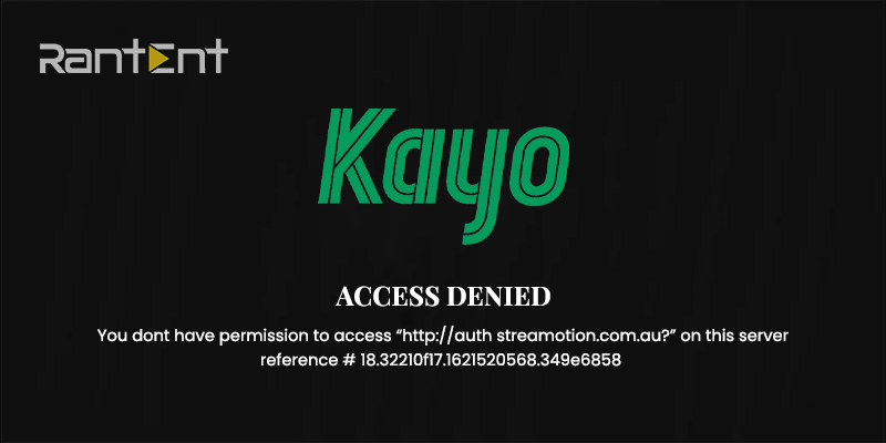 Kayo sports geo restriction error in usa