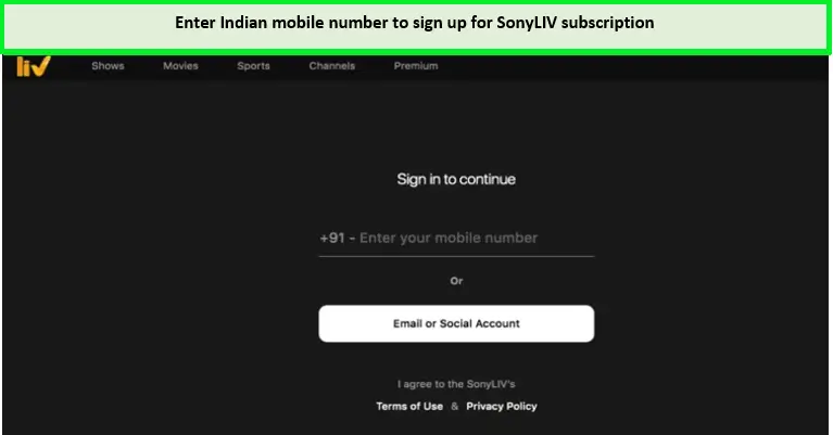 Enter-your-mobile-number-to-subscribe-to-sonyliv-in-uk
